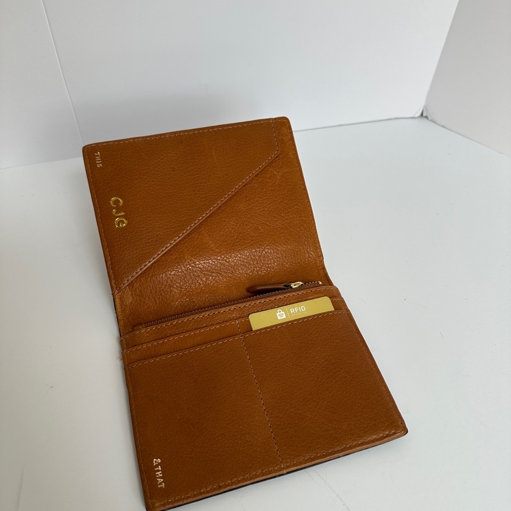 Fossil Striped Black and White Passport Holder - Picture 4 of 5